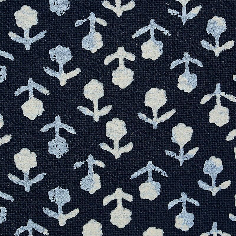 Beatriz hand blocked print | Indigo