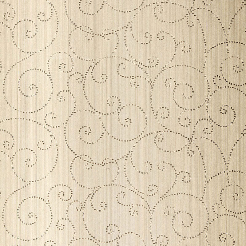 Beaded scroll | Aged silver
