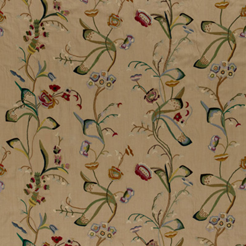Vanessa embroidery | Chamois/multi
