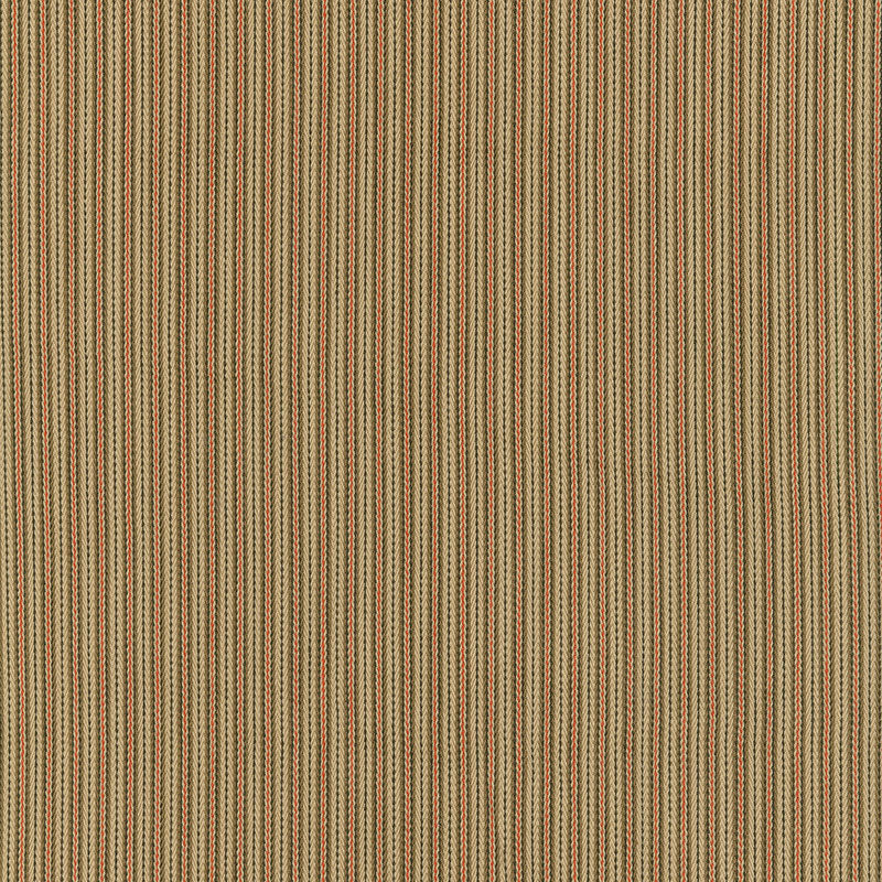 Baker cotton stripe | Flax/mocha/red