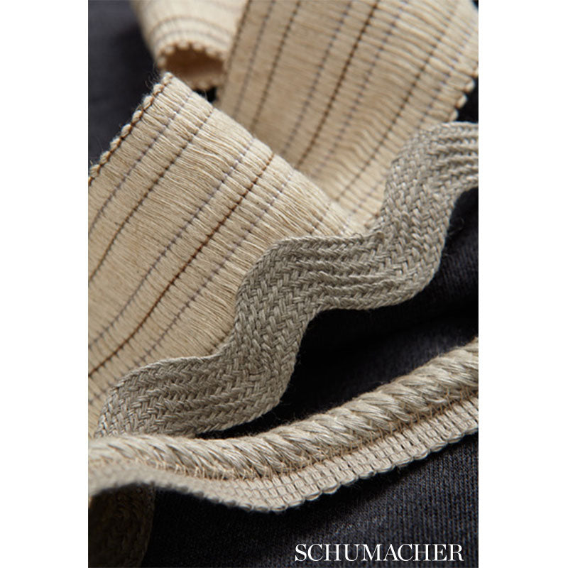 Laurent linen rickrack | String
