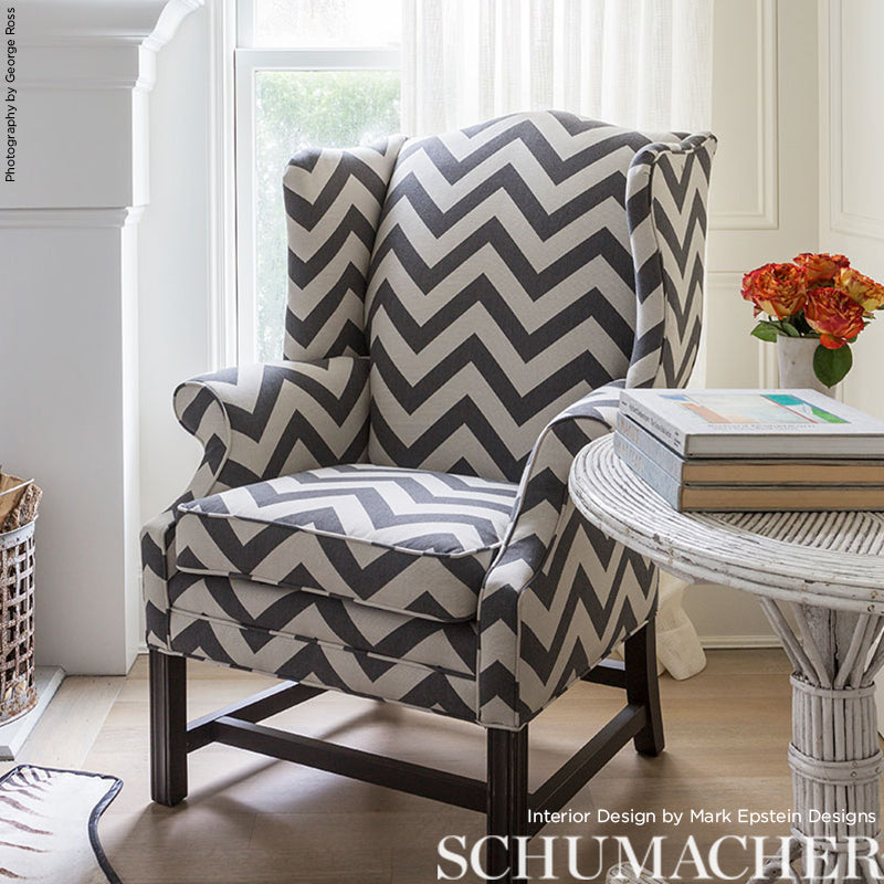Antibes chevron | Oxford grey