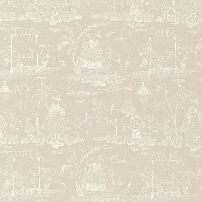 Bassano embroidered toile | Linen