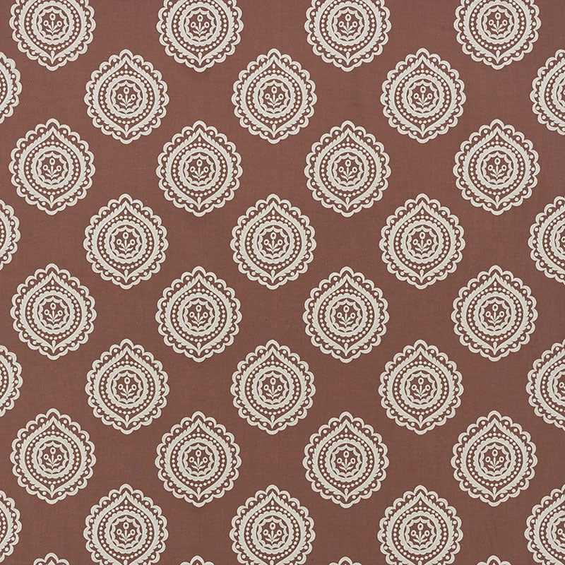 Olana linen embroidery | Cafe mocha