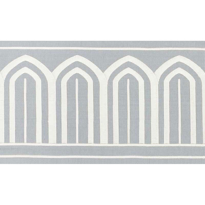 Arches embroidered tape wide | Sky