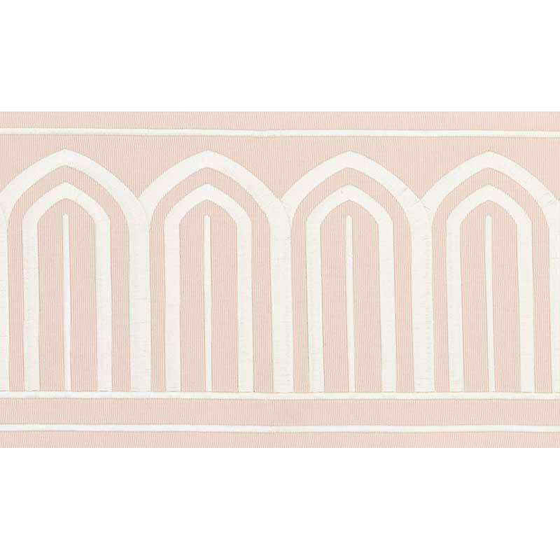 Arches embroidered tape wide | Blush