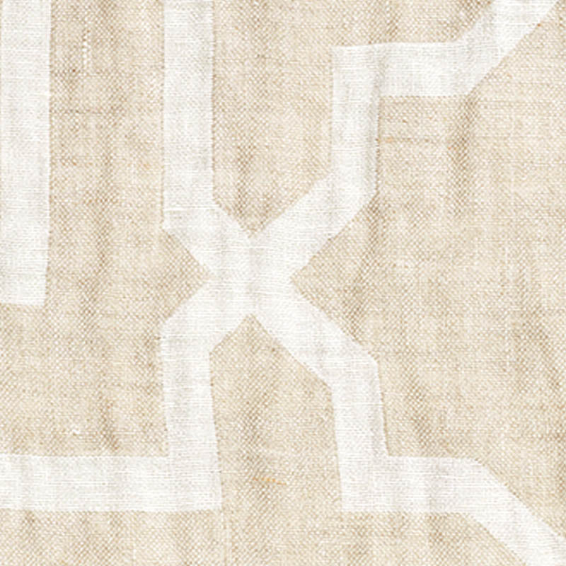 Arabesque maze sheer | Natural