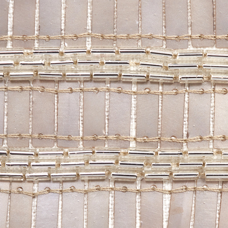 Trento beaded tape | Platinum