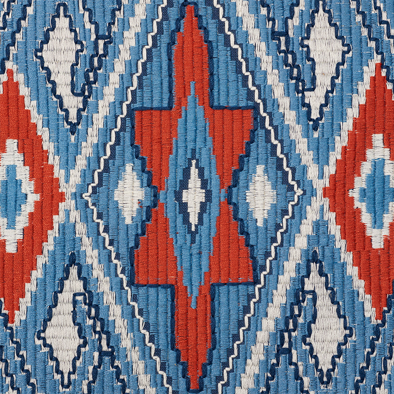 Bayeta embroidery | Blue & red