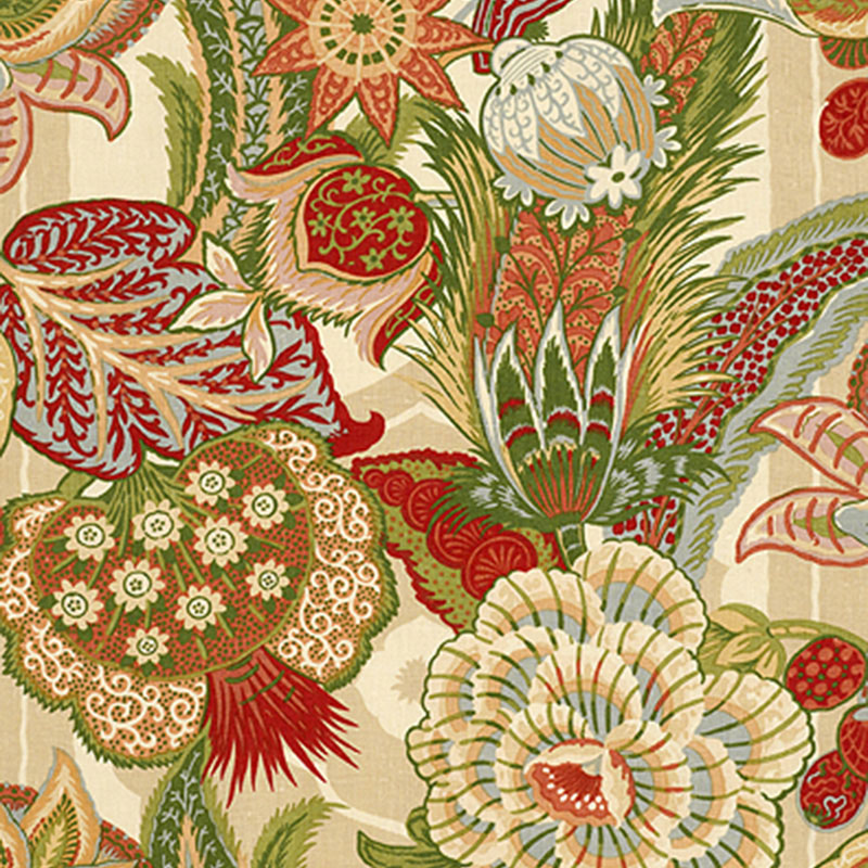Zanzibar linen print | Melon