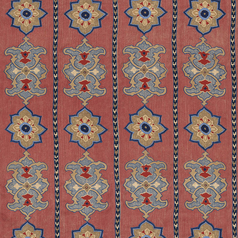 Temara embroidered print | Pomegranate