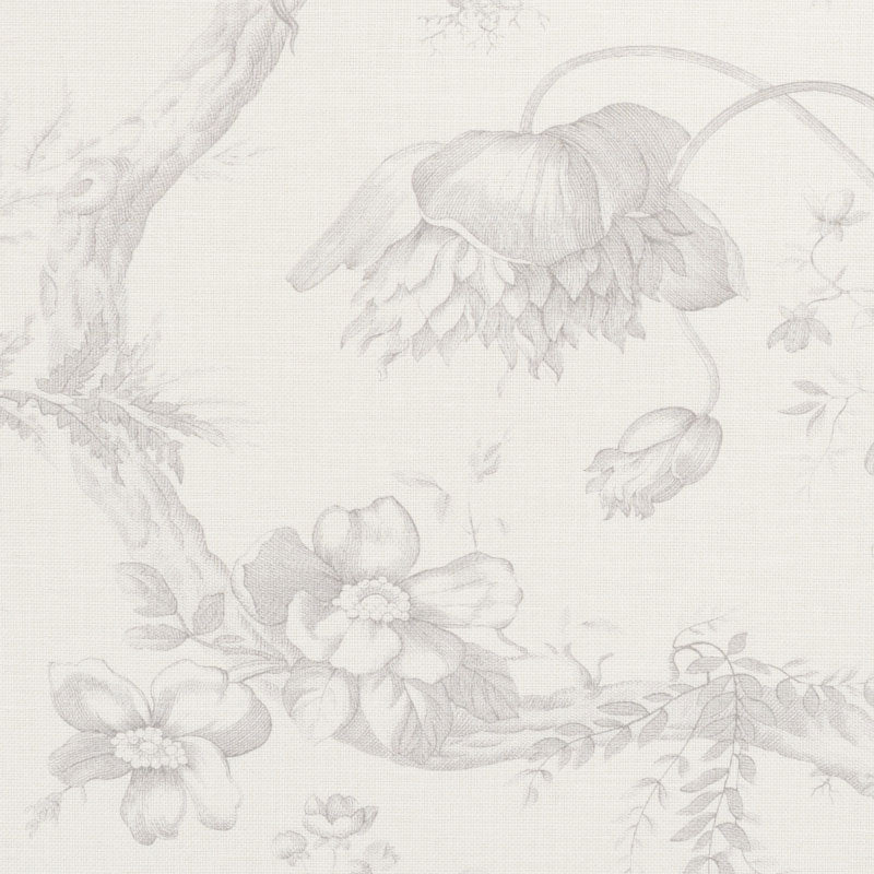 Toile de fleurs | Grisaille