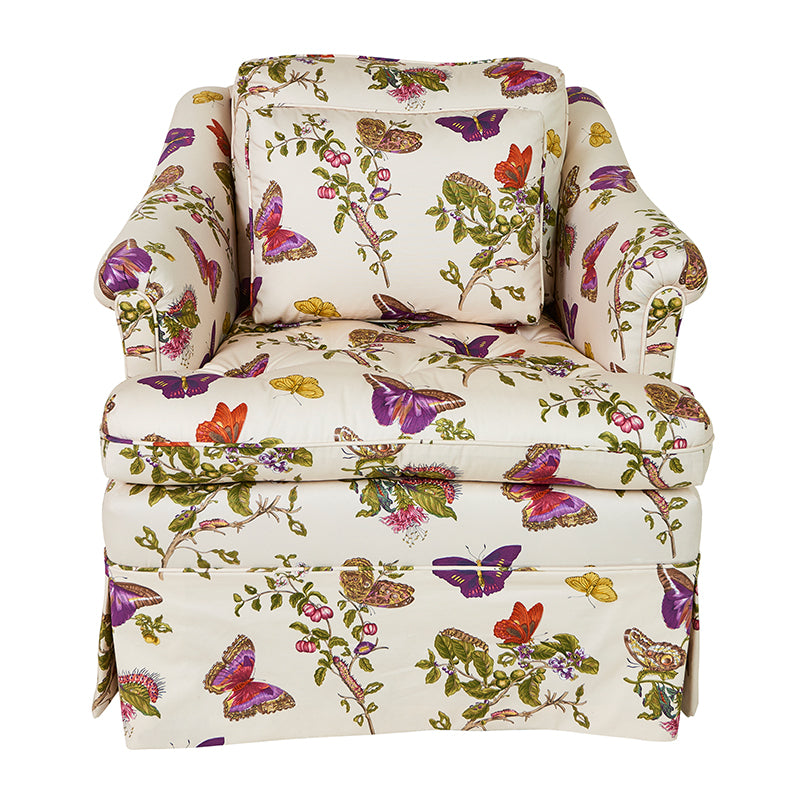 Baudin butterfly chintz | Purple