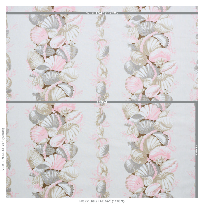 Bedolina chintz | Pink & natural