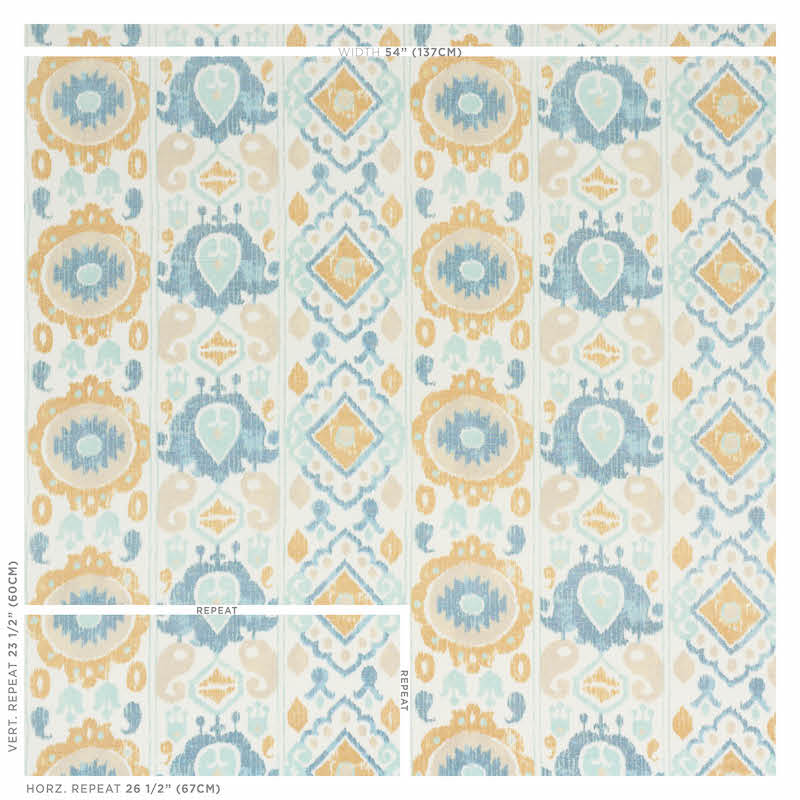 Elizia ikat | Sky & ochre