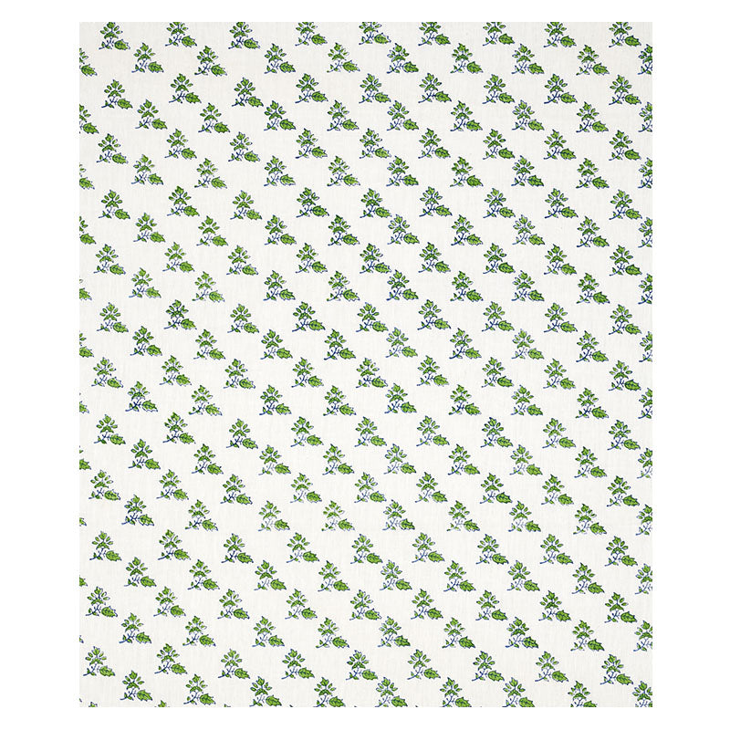 Torbay hand blocked print | Green