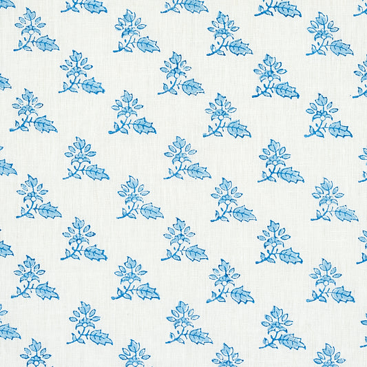 Torbay hand blocked print | Blue