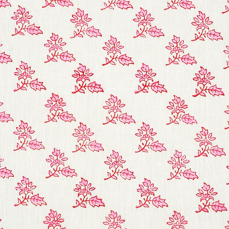 Torbay hand blocked print | Pink