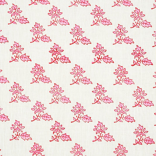 Torbay hand blocked print | Pink