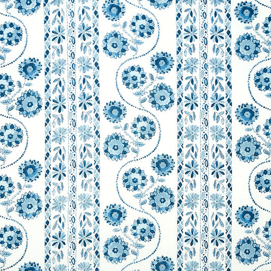 Zinnia handmade print | Blue