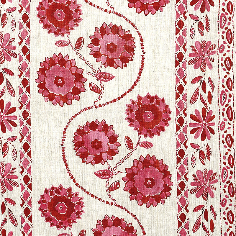 Zinnia handmade print | Pink