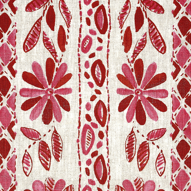 Zinnia handmade print | Pink