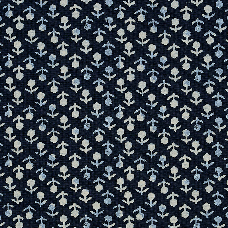 Beatriz hand blocked print | Indigo