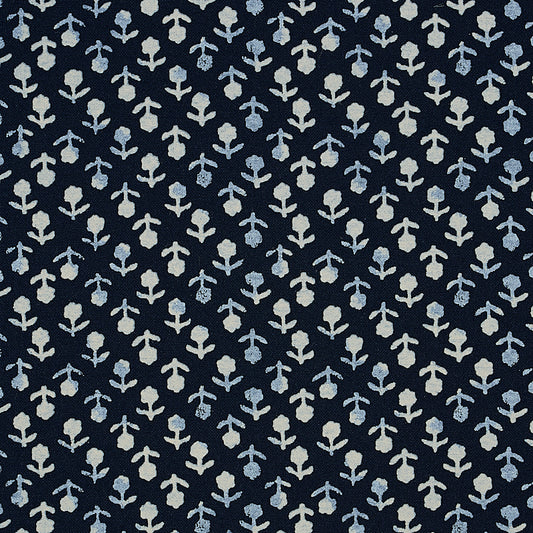Beatriz hand blocked print | Indigo
