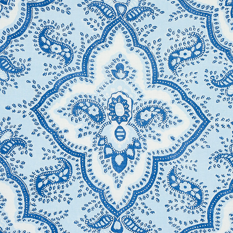 Amalia medallion handmade print | Blue