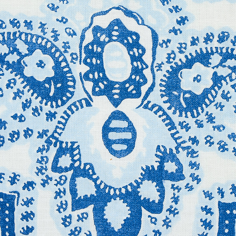 Amalia medallion handmade print | Blue