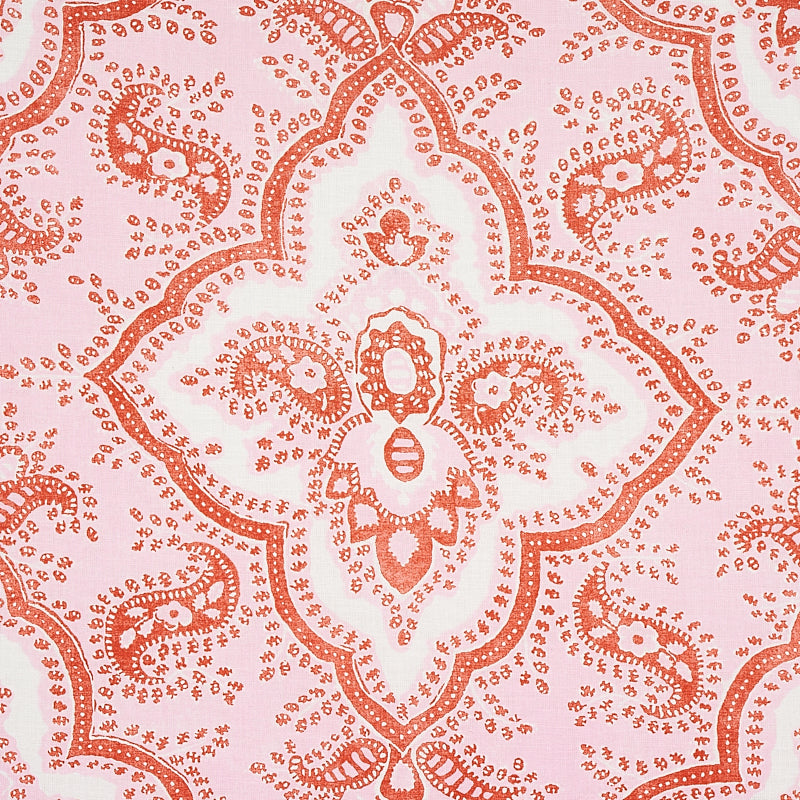 Amalia medallion handmade print | Pink