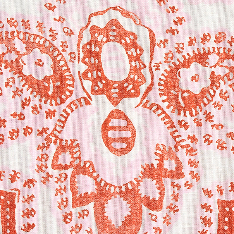 Amalia medallion handmade print | Pink