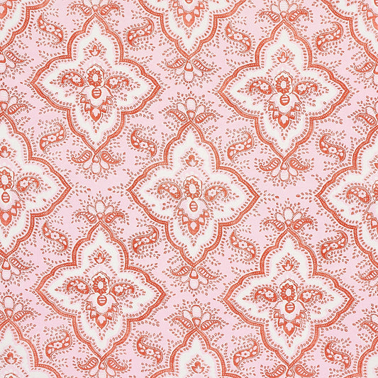 Amalia medallion handmade print | Pink