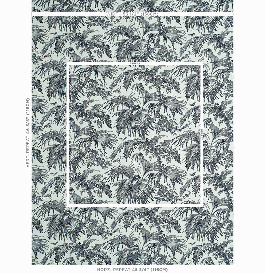 Toile tropique | Black