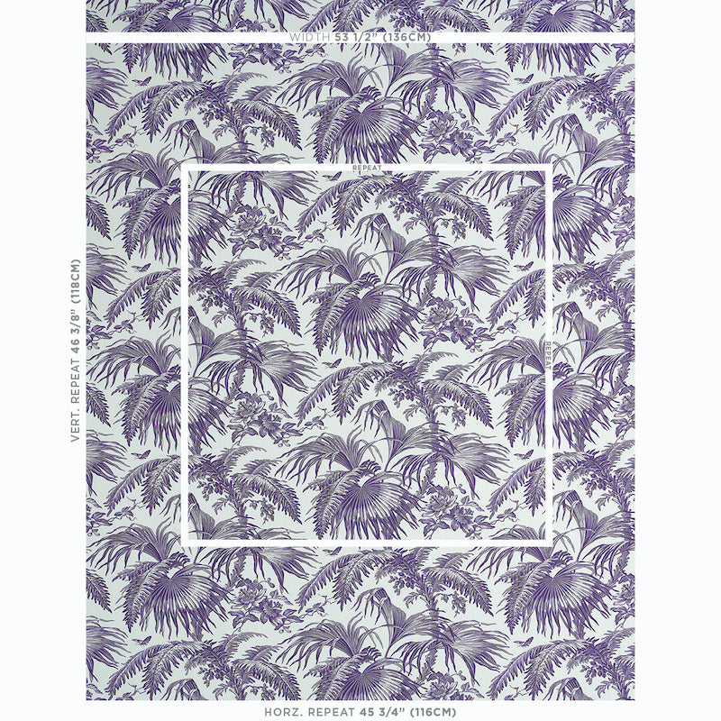 Toile tropique | Purple
