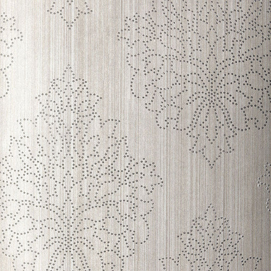 Beaded damask | Zinc
