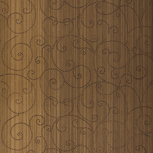 Beaded scroll | Burnished bronze