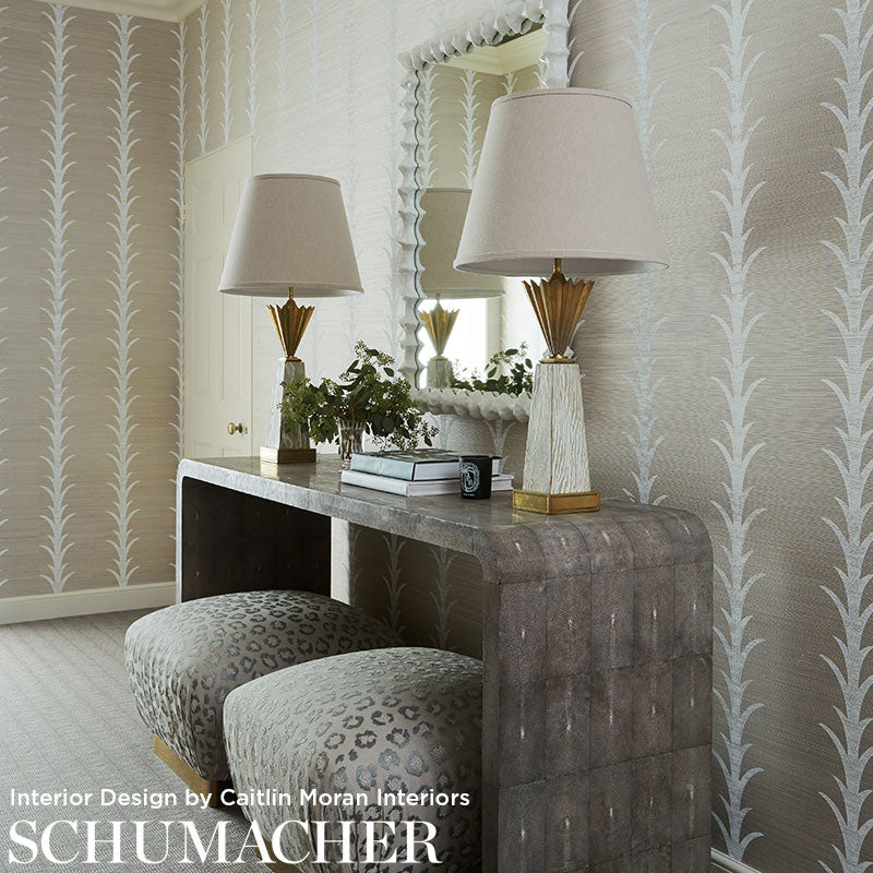Acanthus stripe | Fog & chalk