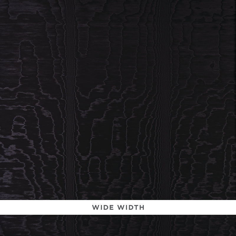 Moire wallcovering | Noir
