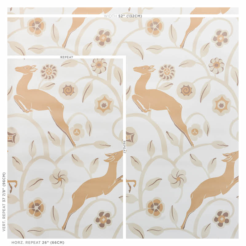 Les gazelles au bois vinyl | Natural