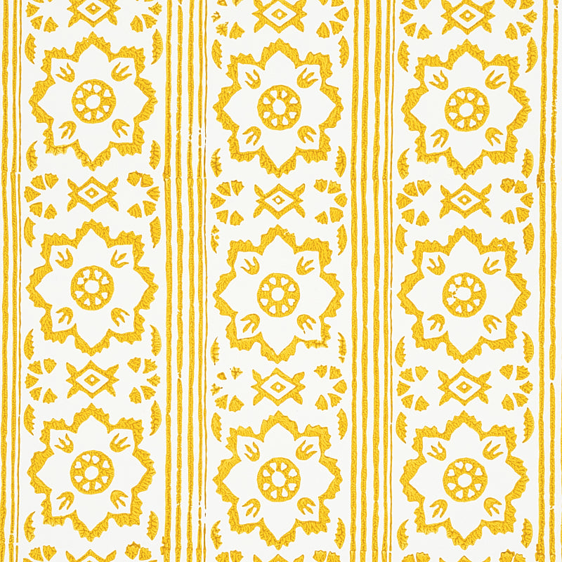 Sunda hand blocked print | Yellow