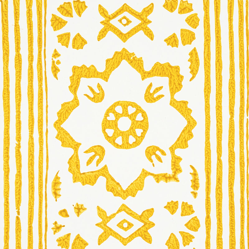 Sunda hand blocked print | Yellow