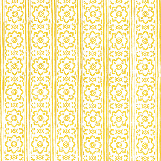 Sunda hand blocked print | Yellow