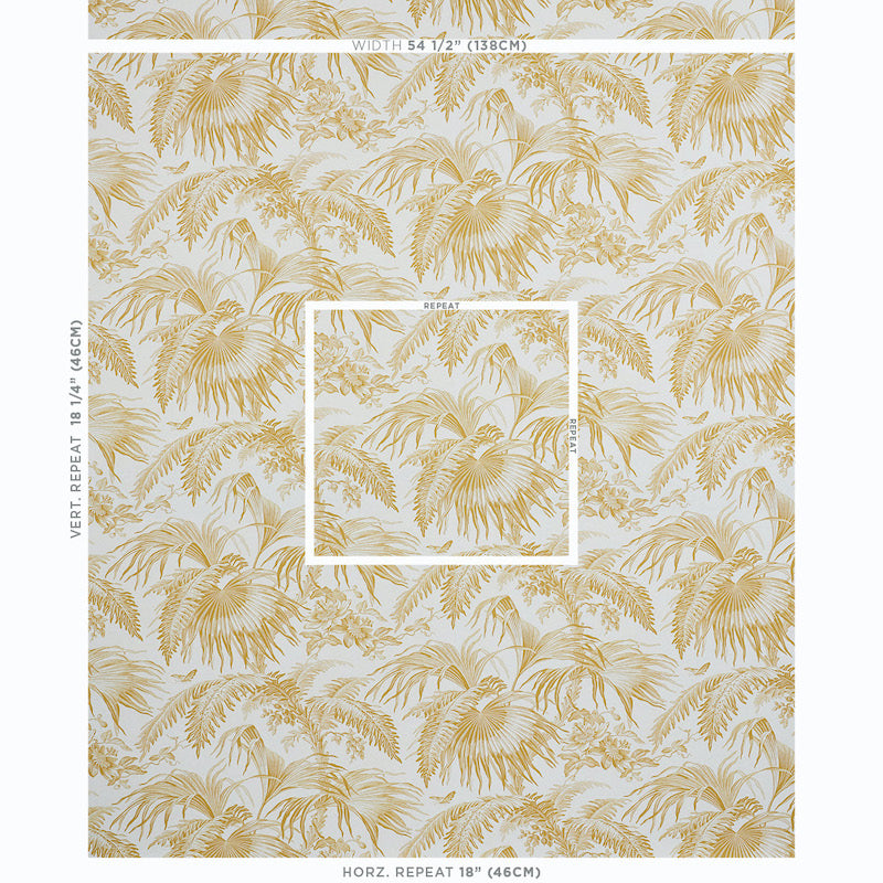 Toile tropique | Gold