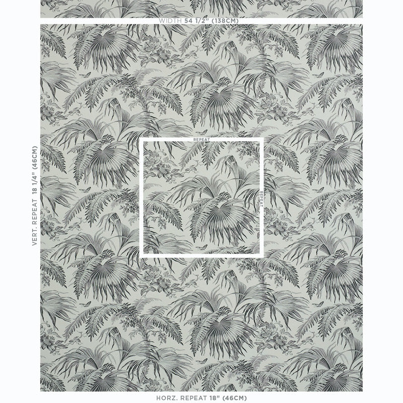 Toile tropique | Black