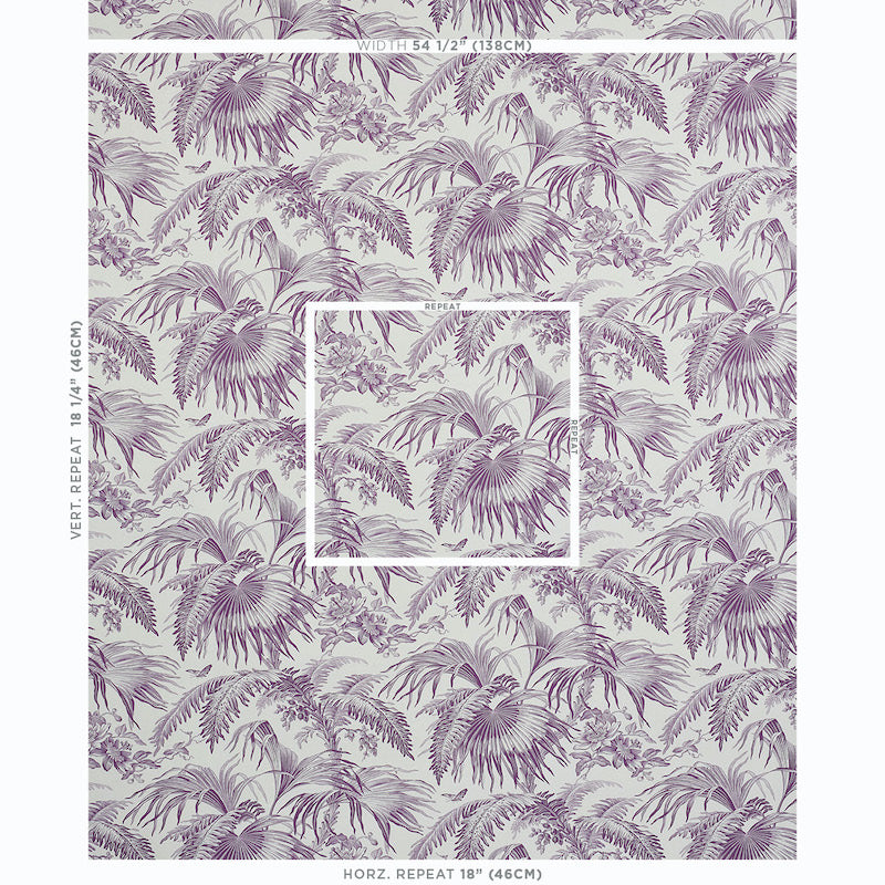 Toile tropique | Purple
