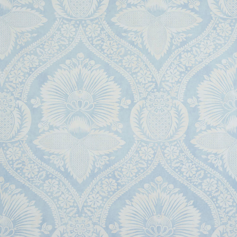 Villandry damask print | Blue