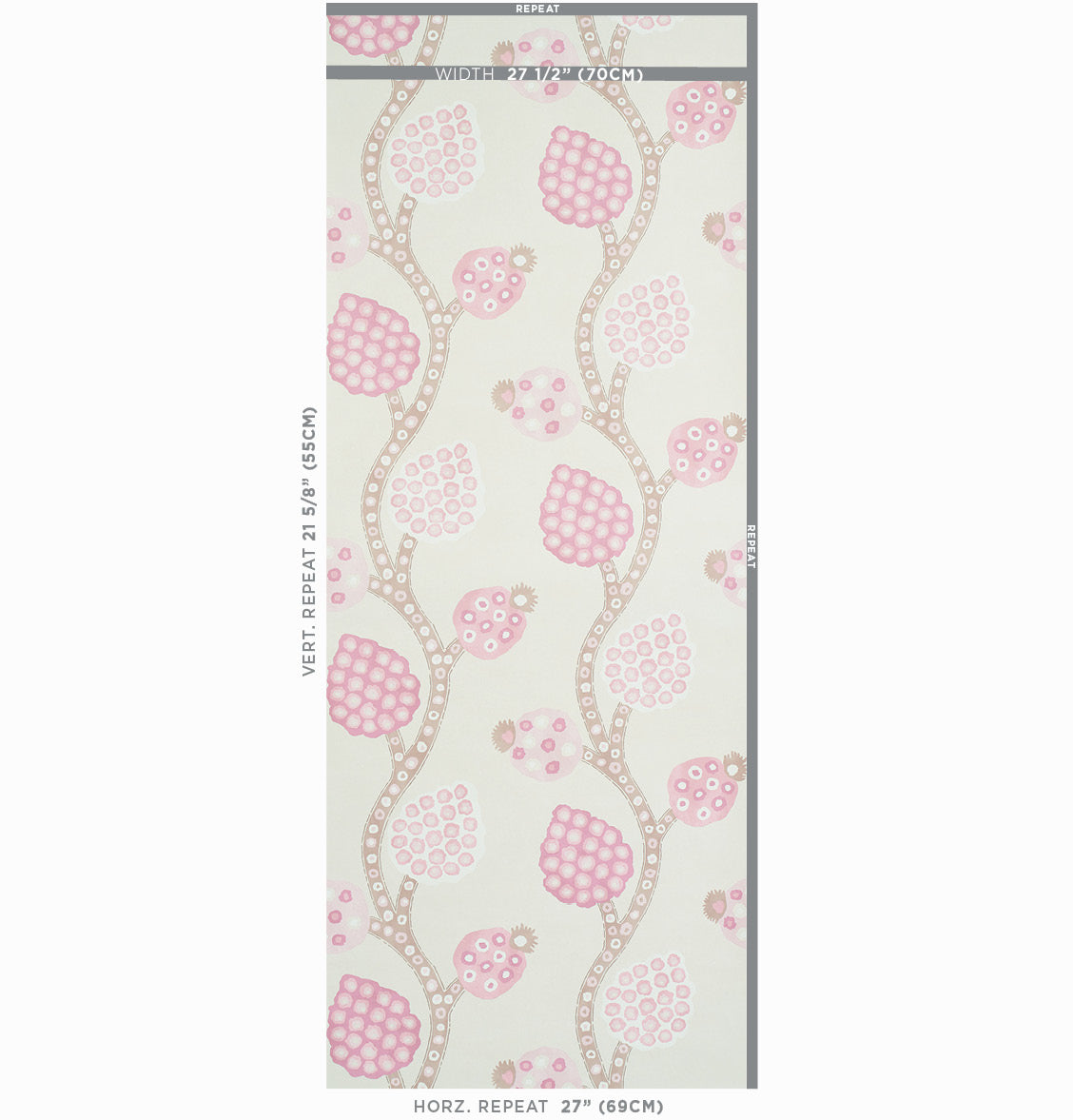 Annabel warp print | Rose