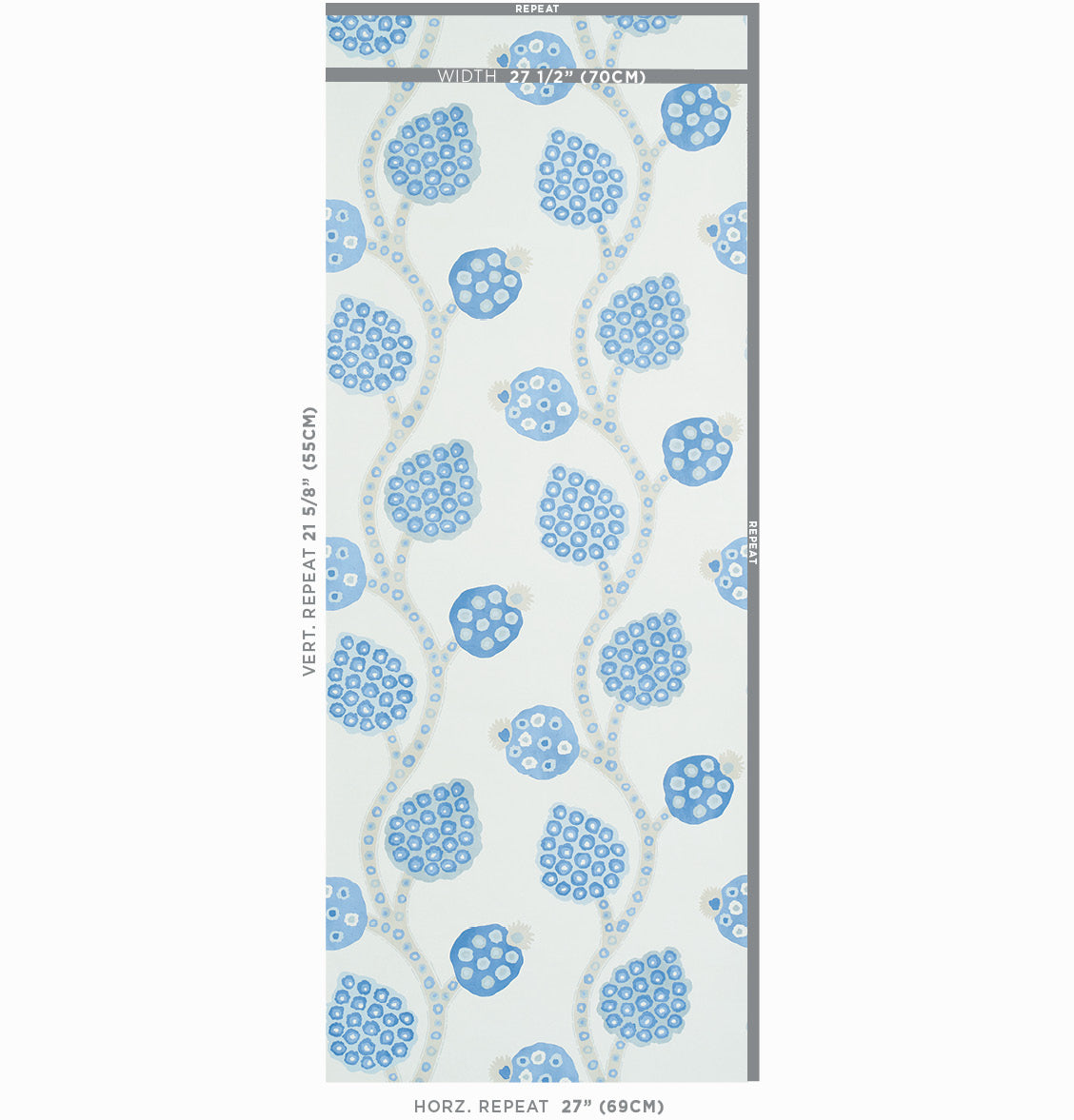 Annabel warp print | Blue