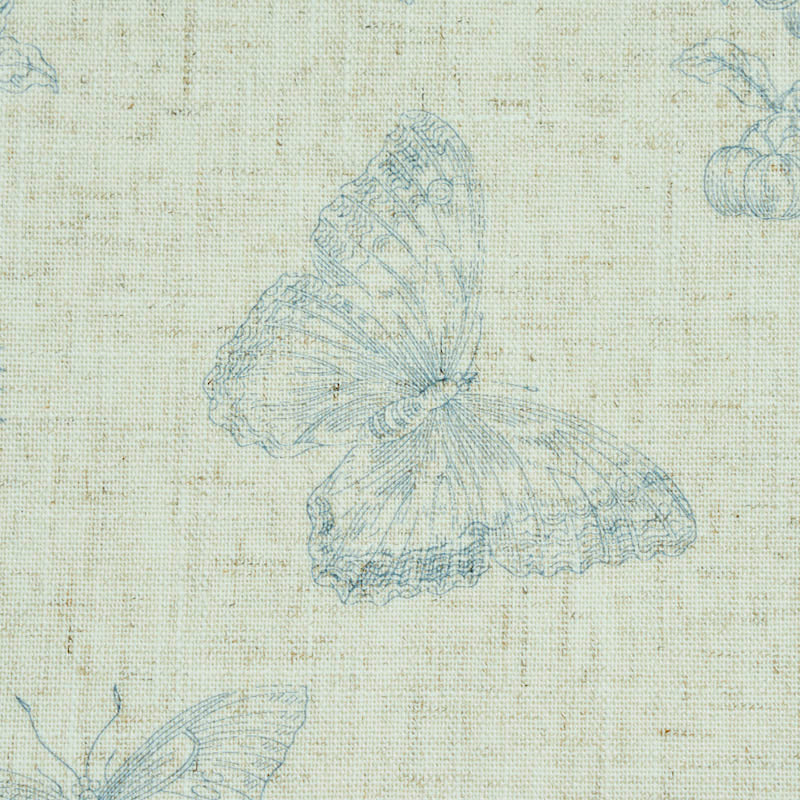 Baudin butterfly linen | Blue